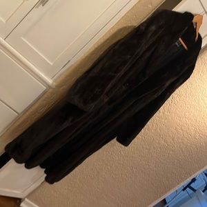 Black Mink coat customized for tall and athletic male